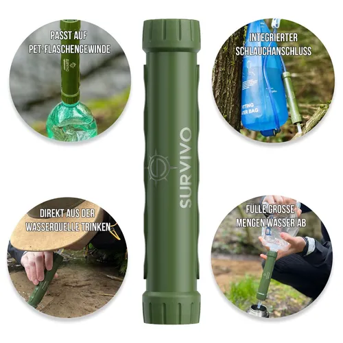 SURVIVO® Wasserfilter Outdoor von SURVIVO