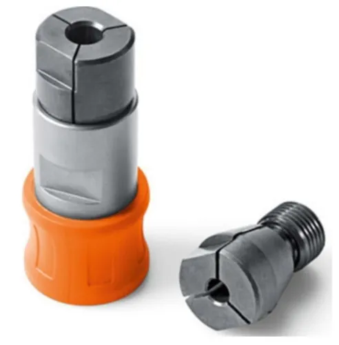 Fein 64203003010 Gewindebohr-Adapter - Multifunktionswerkzeuge: Adapter mit 2 Spannzangen für präzises Gewindeschneiden, verhindert Durchrutschen und ist kompatibel mit FEIN Akku-Schraubern.