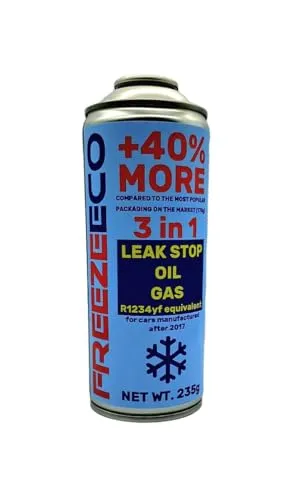 FREEZEECO Ersatzkältemittel r1234yf für Autoklimaanlagen – 1 Dose 3in1, 235g
