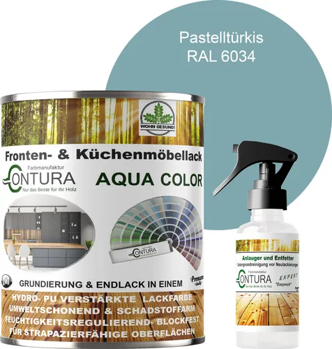 Produktbild Contura Küchenmöbellack Set RAL 6034 Pastelltürkis