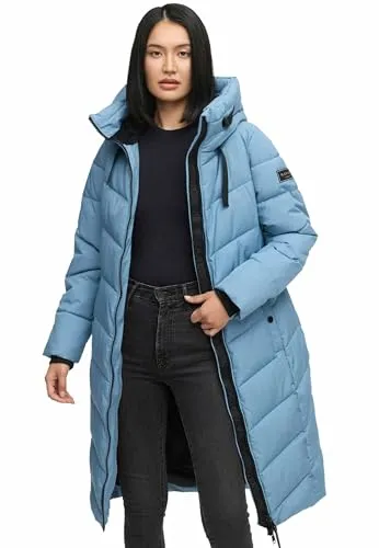 Navahoo Winterjacke Damen blau, 34 756317-0007-00340 - Funktionsjacken für Damen, wasserabweisend und warm gefüttert - perfekt für kalte Wintertage!