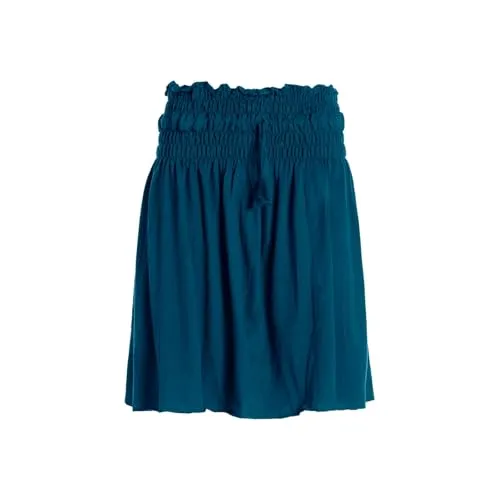 Vishes kurzer Basic Damenrock in türkis I Einheitsgrößen 34-46 I Handgefertigt aus 100% Baumwolle I Rock mit Strechbund I Ideal für warme & kalte Monate I Nachhaltige Alternative Bekleidung