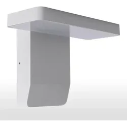 LED Außenwandleuchte 3015A Weiß – 9W, 900 Lumen, IP44 - Hochwertige LED Außenwandleuchte für Terrasse und Garten. Bietet warmweißes Licht (3000K) mit 900 Lumen und ist wetterfest nach IP44. Elegantes Design aus Aluminium für eine lange Lebensdauer von ca. 30.000 Stunden.