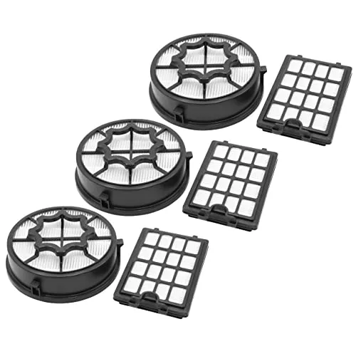 vhbw 3X Abluft-Filter, 3X HEPA-Filter, 3X Vormotor-Filter kompatibel mit AEG EB X Efficiency, WR, LX4-1-SM-P Staubsauger