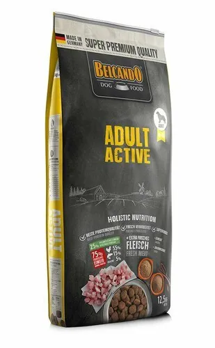 Belcando Adult Active 12,5 kg - Trockenfutter für aktive Hunde, optimiert für Ausdauer und gesunde Muskulatur, ohne künstliche Zusatzstoffe