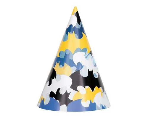 Unique Industries Inc. Kostüm Partyhut Batman Sign 8Stk. von Unique Industries Inc.