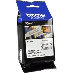 Brother PT Etiketten FLe-2511 - 72 ablösbare Etiketten 45mm x 21mm, ideal für flexible Beschriftungen im Büro und Zuhause