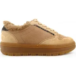 Paul Green 5369-05 Schnürschuh beige - Sportlicher Sneaker in Größe 38,5, aus hochwertigem Leder mit warmem Futter für optimalen Tragekomfort, ideal für den Alltag.