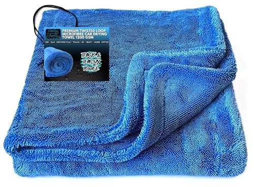 Sudz Budz® Premium Mikrofaser Auto Trockentuch XXL 1200 GSM | 90x60cm