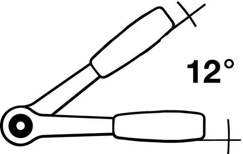 D.-Knarre 1/2 Zoll 30 Z.L.270mm mit umsteckbarem Vierkant von NORDWEST