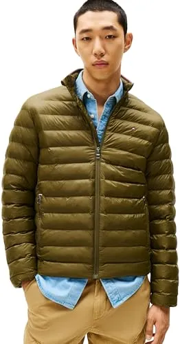 Tommy Hilfiger Herren Steppjacke Packable Recycled Jacket Relaxed Fit, Grün (Huntsman Green), XXL