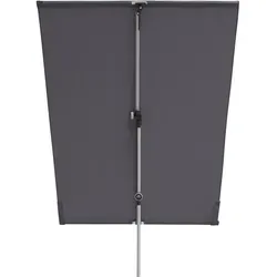 doppler Balkonblende Active - Grau, 180x230 cm - Sonnenschirm für Garten, spendet Schatten mit UV-Schutz 50+ und kann flexibel in Position und Höhe angepasst werden. Ideal auch als Sichtschutz.