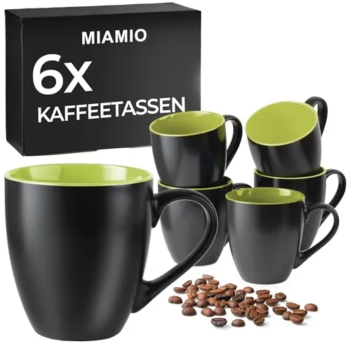 ml Kaffeetassen / Kaffeebecher Set in grün von MIAMIO