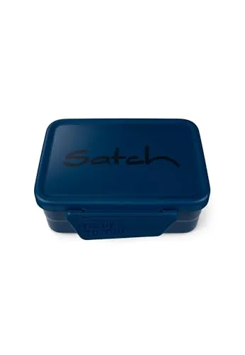 Edelstahl Brotdose Blue - Hochwertige Brotdose aus Edelstahl, ideal für umweltbewusstes Essen unterwegs, Maße: 17,1 x 14,15 cm.