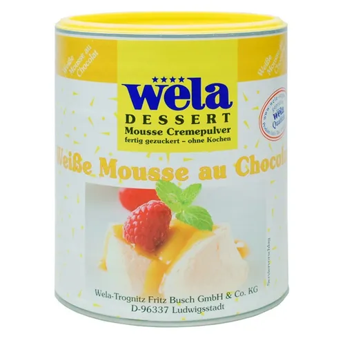 WELA Weiße Mousse au chocolat 500g besonders lecker