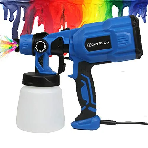 550W Farbsprühsystem Elektrische Farbspritzpistole Farbsprühpistole mit 3 Sprühmustern, 800ml, 100-450ml/Min, einstellbarem Luftstrom und Farbsteuerung