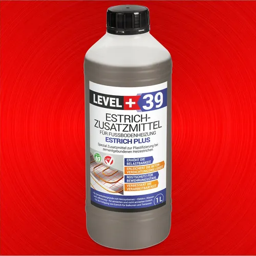 Zementestrich-Estrichzusatzmittel 1L Fussbodenheizung Heizestrich TOP RM39