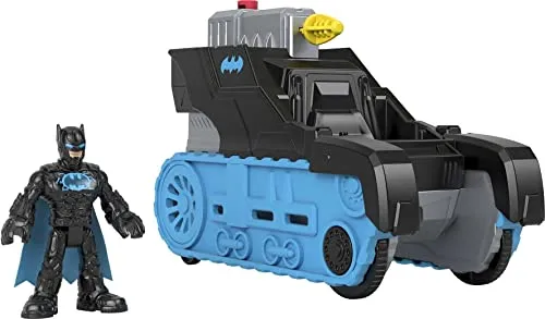 Mattel Fisher-Price Imaginext GVW26 - DC Super Friends Bat-Tech-Panzer, Fahrzeug zum Schieben mit Batman-Figur für Vorschulkinder, Spielzeug ab 3 bis 8 Jahren, Bunt