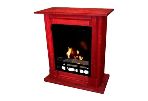 Kaminbau Mierzwa Echtfeuer-Dekokamin Madrid Premium – Rot - Eleganter Gelkamin in Rot mit Bio-Ethanol und Sicherheitsglas. Ideal für stimmungsvolle Abende, manuelle Bedienung und inklusive Flammenkiller. Kein Strom nötig, leicht zu handhaben.