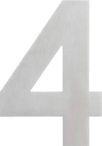 Alpertec Hausnummer 4 Edelstahl Hausnummern Hausnummerschild