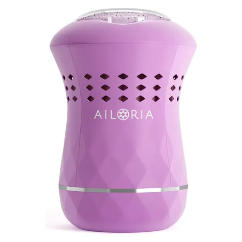 AILORIA LUSTRE PRO Elektrischer Hornhautentferner - Hornhautentferner mit innovativer Absaugfunktion und 4 wechselbaren Aufsätzen für seidig weiche Füße. Kabellos und ergonomisch, ideal für professionelle Fußpflege zu Hause oder unterwegs.
