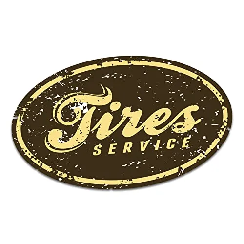 Produktbild Retro Vintage Aufkleber -Finest Folia Sticker Old School Ace Kult Rockabilly (R222-29 Tire Service)