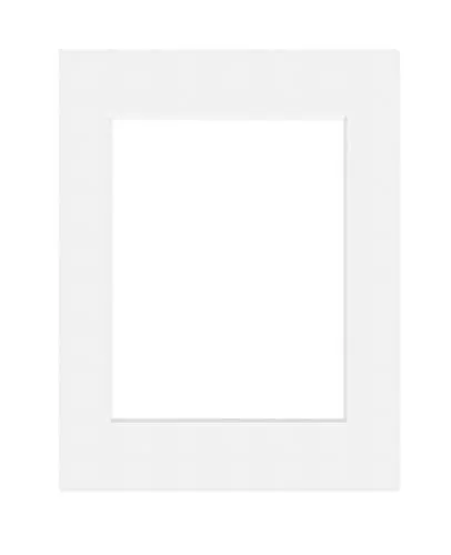 DEHA Design Passepartout Karton 30x40 cm für Bilder im Format 20,5x29,5 cm (DIN A4), Hellweiß