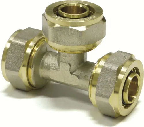 Schraubfitting T-Stück Mitte reduziert 26 x 3 - 20 x 2 - 26 x 3