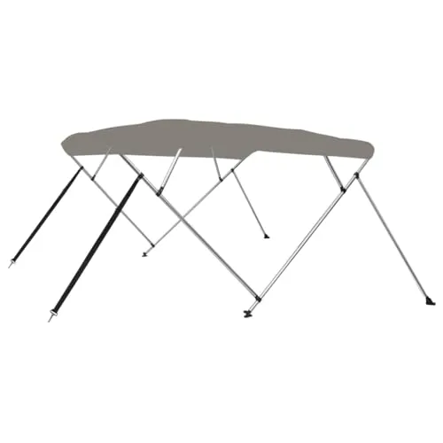 vidaXL 4-Bow Bimini Top in grau von vidaXL