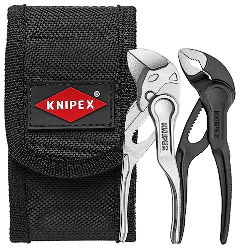 Knipex - 2 x Mini-Zangen XS Set in Gürteltasche (002072V04XS)