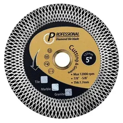 Diamant-Trennscheibe 125mm für Fliesen, Granit, Marmor, Stein | Nass-/Trockenschnitt | 1,7mm Segmentstärke