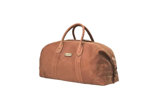 DRAKENSBERG Reisetasche Weekender »David« (55) Cognac-Braun, aus vollnarbigem Premium Leder für Herren und Damen im Vintage-Design