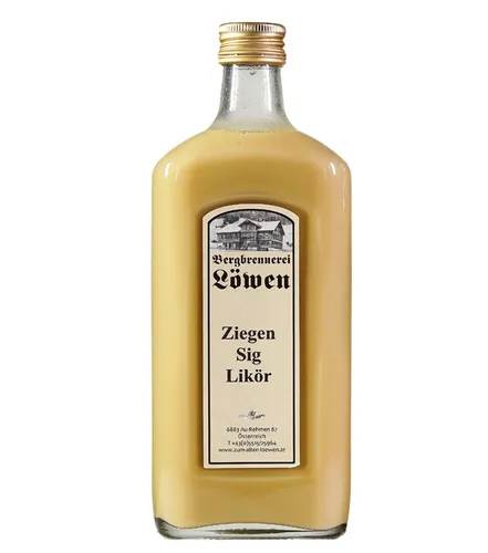 Löwen Ziegen Sig Likör