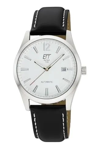 ETT Eco Tech Time Automatik Herren Uhr Analog mit Leder Armband EGS-40406-11L