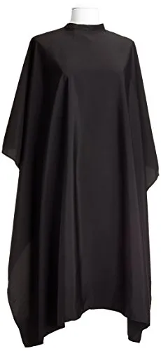 Efalock Professional Umhang Perfect Touch mit Druckknopfverschluß, schwarz, 1er Pack, (1x 1 Stück)