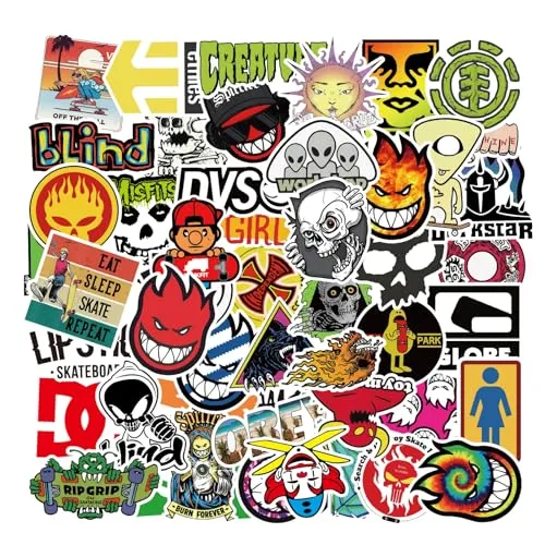 ACTTGGJ Aufkleber 100 Stück Wasserfeste Aufkleber Sticker Set,Vinyl Sticker Coole Decals Graffiti Style Aufkleber Set für Auto Laptop Skateboard Fahrrad Motorrad,Geeignet für Erwachsene Kinder