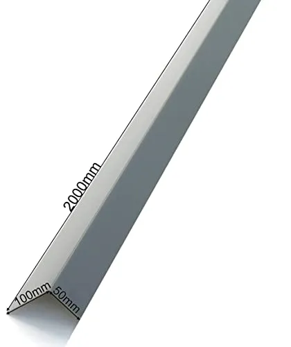Alu Winkelblech Alu Kantblech Winkel 90° Alu Winkel 30mm 2000mm lang in Grau Anthrazit RAL 7016 Eckenschutz Wand Kanten Abdeckung (30mm x 30mm x 2.000mm)
