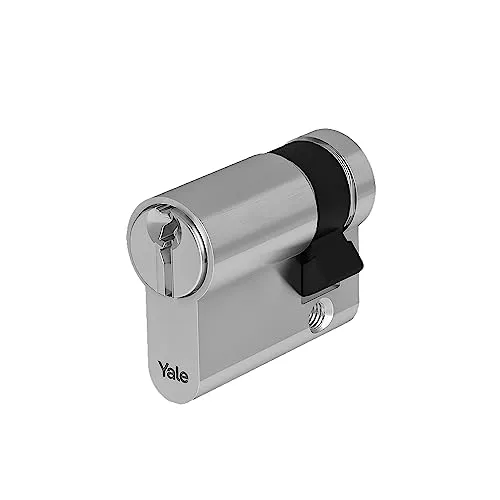 Yale YC052KD271003N1 Euro-Sicherheits-Zylinder, vernickelt, 27/10 mm, 3 Schlüssel