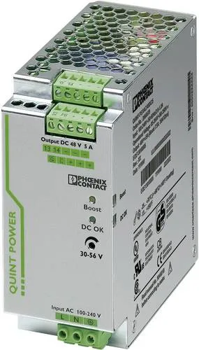 Phoenix Contact QUINT-PS/1AC/48DC/5 Hutschienen-Netzteil - Steuerungstechnik für Garten und Elektrobedarf, hohe Anlagenverfügbarkeit mit SFB Technology und Power Boost für anspruchsvolle Lasten.