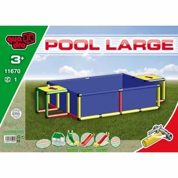 Quadro Pool L Schwimmbad, blau, 245x125x45cm