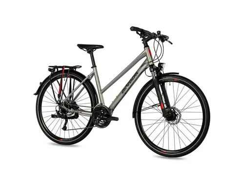 Airtracks Trekking Fahrrad 28 Zoll Damen TR.2845 - Hochwertiges Trekkingbike mit Shimano 24-Gang Schaltung - Damen Trekkingrad 28 Zoll mit Shimano Alivio 24-Gang Schaltung, hydraulischen Scheibenbremsen und langlebigen Continental Reifen. Ideal für lange Strecken und sicheres Fahren bei jedem Wetter.
