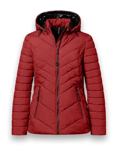 District Winter-Steppjacke Kaprun in rot von District