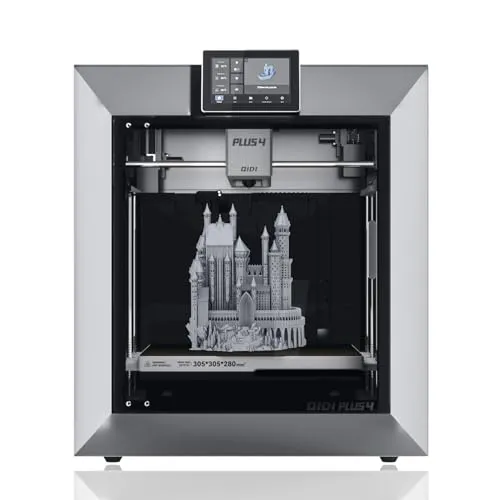 QIDI PLUS4 3D-Drucker - 3D-Druckmaschinen mit Hochgeschwindigkeitsdruck bis 600mm/s, ideal für Präzision und Effizienz, unterstützt eine Vielzahl von Hochtemperatur-Filamenten.