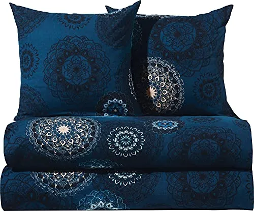 Erwin Müller Flanell Bettwäsche 4-TLG. Mandala von Erwin Müller