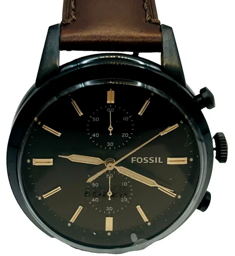 Fossil Townsman Herren Uhr mit Chronographenwerk in braun von Fossil