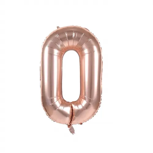 Folienballon Zahlen Rosegold Luftballon Zahl Helium Ballon Nummern 0-9 groß