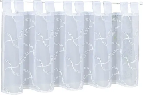 Gerster Gardine Sabina (1 St), Schlaufen, transparent, Voile, Schlaufenpanneau bestickt