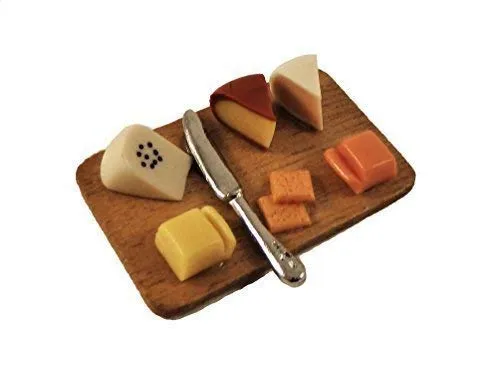 Melody Jane Puppenhaus Käsebrett Miniatur Dinner Esszimmer Zubehör 1:12