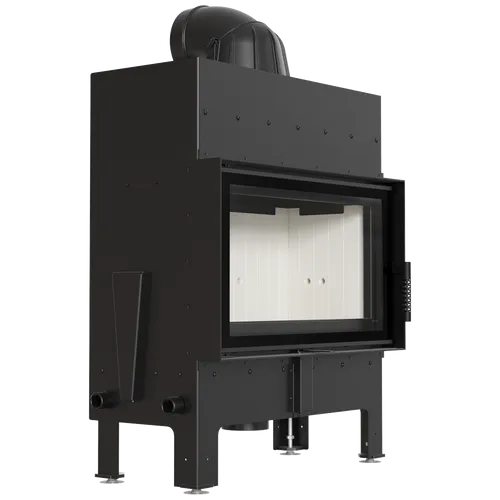 Kamineinsatz KRATKI FLOKI M 10 kW Ø 200 - Kamine - Eleganter Stahl-Kamineinsatz mit 10 kW Leistung, ideal für effiziente Wärme und modernes Design in Ihrem Zuhause.