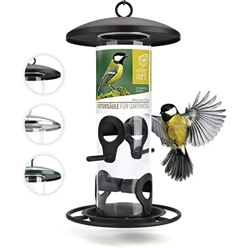 wildtier herz I Körner Vogelfutterspender 26cm von wildtier herz